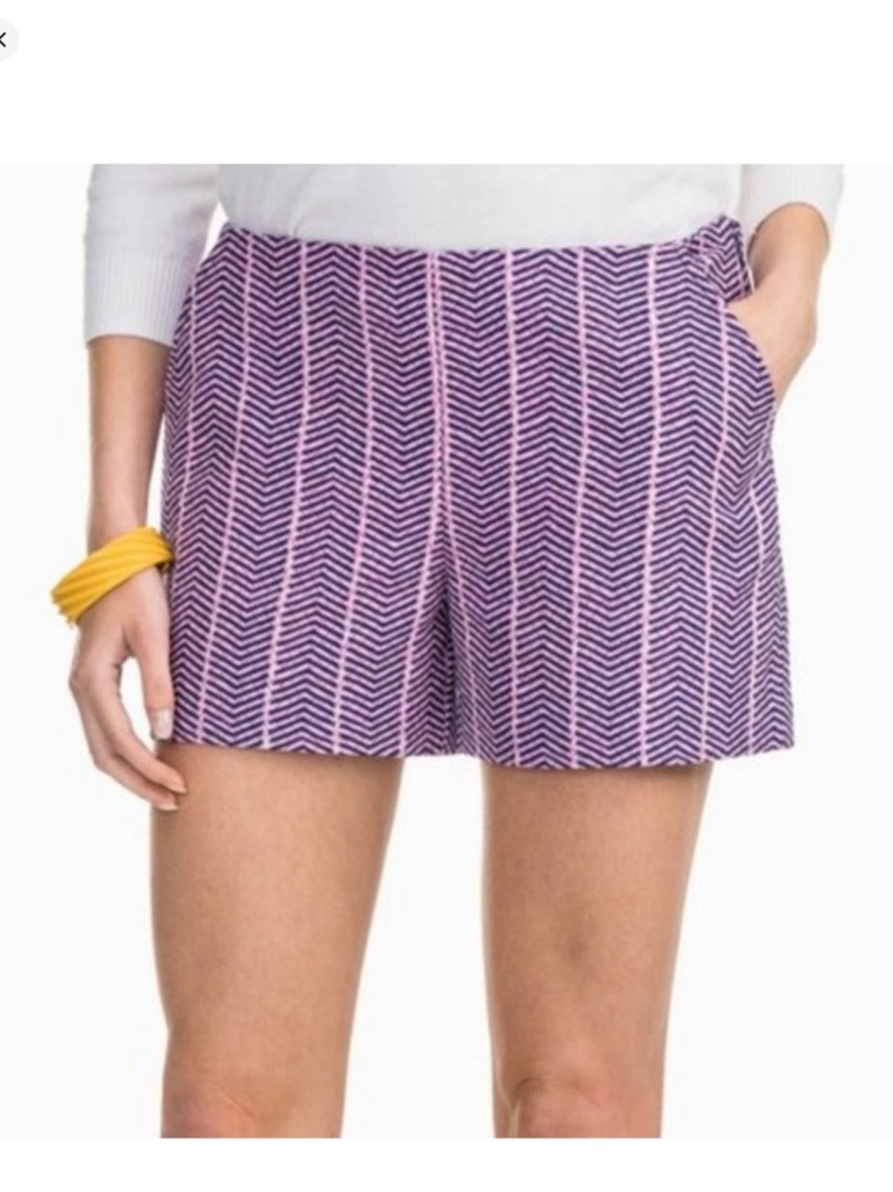 NWT Southern Tide pink & blue shorts with zig zag print.